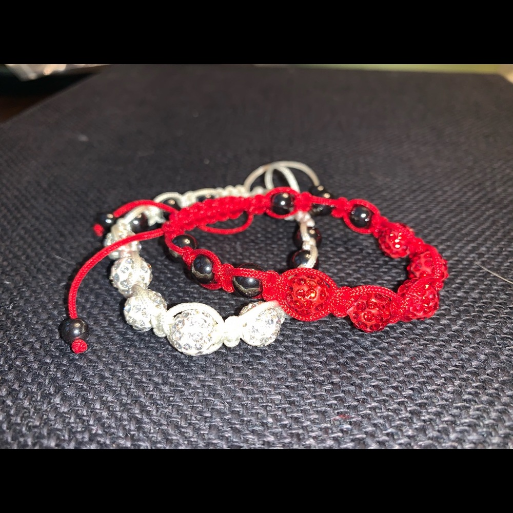 🐠 2 rhinestone bracelets set